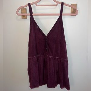 American eagle purple/maroon tank top